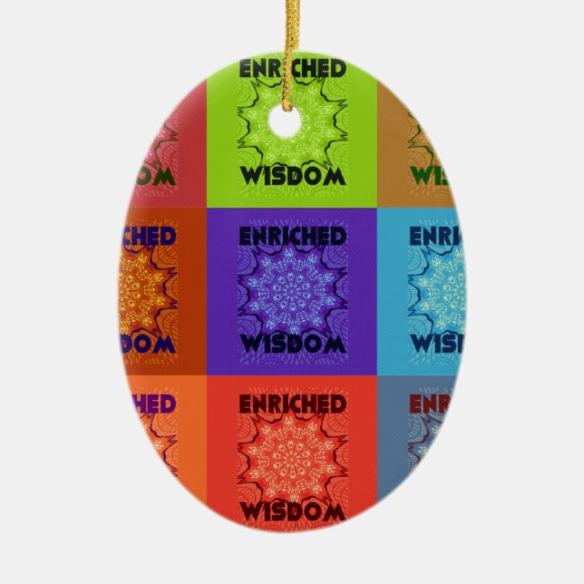 Adorno De Cerámica Hakuna Matata Sabiduría Enriquecida (Frente)