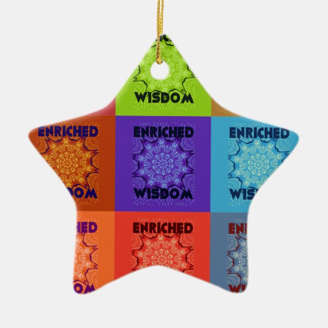 Adorno De Cerámica Hakuna Matata Sabiduría Enriquecida (Frente)