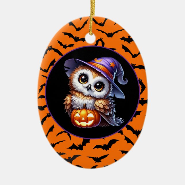Adorno De Cerámica Halloween (Frente)