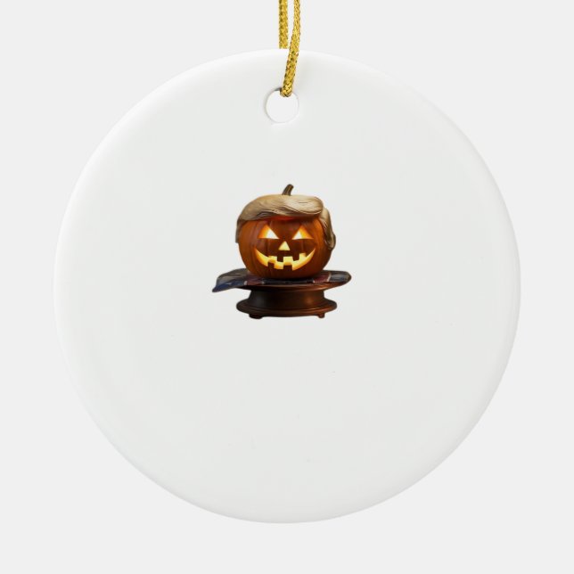 Adorno De Cerámica Halloween, Calabaza Trumpkin, hacer grande Hallowe (Frente)