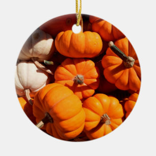 Adorno De Cerámica Halloween calabazas de calabazas de naranja de lin