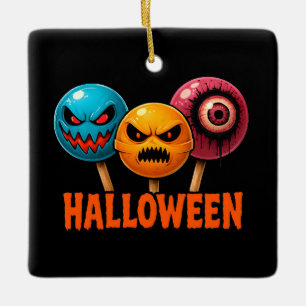 Adorno De Cerámica Halloween de dulces siniestros