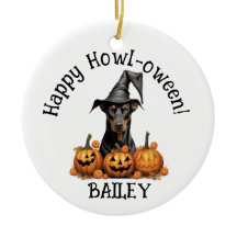 Halloween del perro Doberman