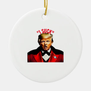 Adorno De Cerámica Halloween Donald Funny Anti-Político