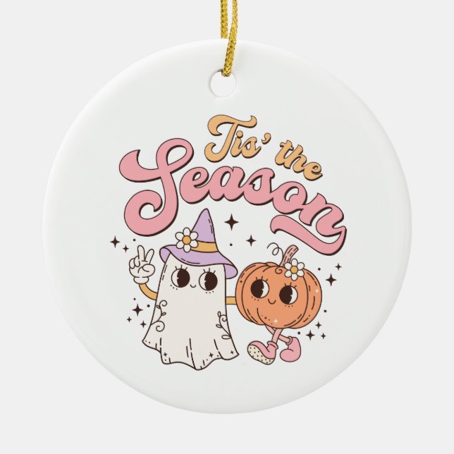 Adorno De Cerámica Halloween esta temporada (Frente)