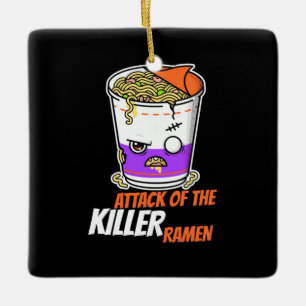 Adorno De Cerámica Halloween Gift   Attack Of The Ramen