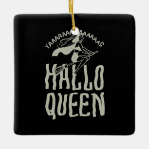 Adorno De Cerámica Halloween Hallo Queen