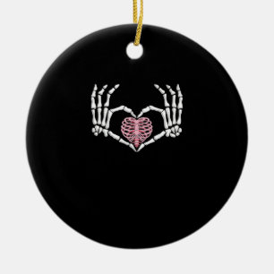Adorno De Cerámica Halloween Halloween Halloween Halloween Hand Heart