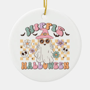 Adorno De Cerámica Halloween hippie