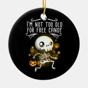 Adorno De Cerámica Halloween no soy muy viejo