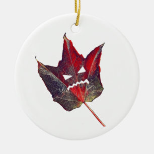 Adorno De Cerámica Halloween otoño Foliage Leaf Fall Acción de Gracia