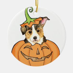 Adorno De Cerámica Halloween Pembroke Welsh Corgi