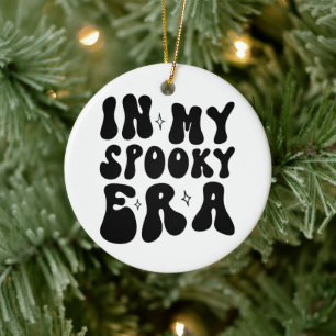 Adorno De Cerámica Halloween Retro En Mi Caída De Vintage De La Era D