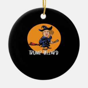 Adorno De Cerámica Halloween Ttrump Wizard Funny Classic