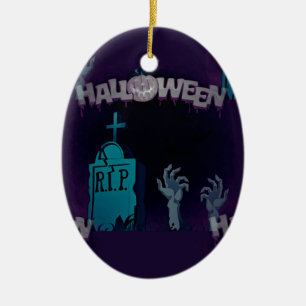 Adorno De Cerámica halloween zombie