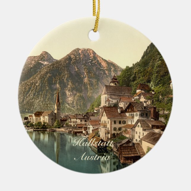 Adorno De Cerámica Hallstatt, Austria (Frente)