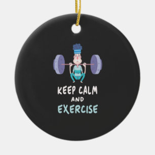 Adorno De Cerámica Halterofilia