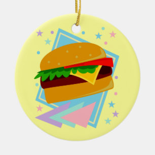 Adorno De Cerámica Hamburguesa Deliciosa Monada