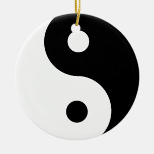 Adorno De Cerámica HAMbWG - Ornament - Yin Yang - Personalizable
