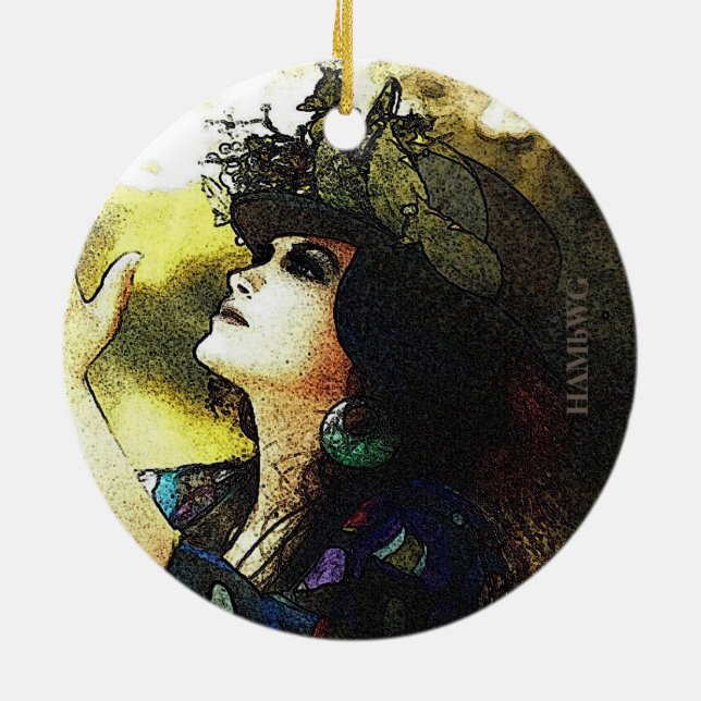 Adorno De Cerámica HAMbyWG - Faith - Elementos de citación para mujer (Atrás)