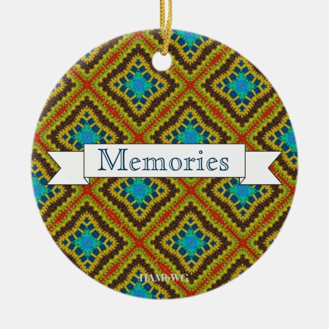 Adorno De Cerámica HAMbyWG - Olivo, óxido y aroma azul (Frente)