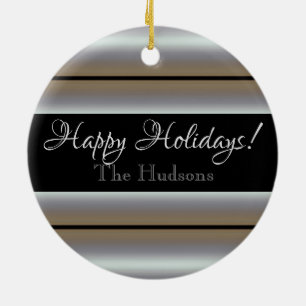 Adorno De Cerámica HAMbyWG Round Ornament - Photo Ornament