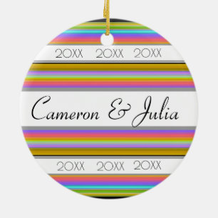 Adorno De Cerámica HAMbyWG  Round Ornament - Spectrum