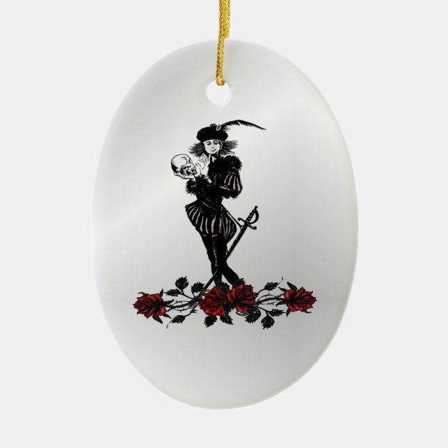 Adorno De Cerámica Hamlet Silver (Frente)