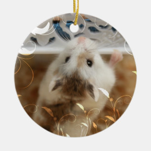 Adorno De Cerámica Hammyville - Cute Hamster