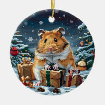 Hamster con Navidades de regalos
