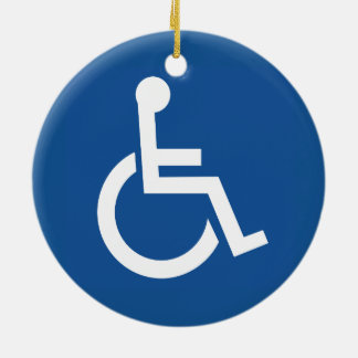 Adorno De Cerámica Handicapped