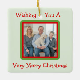 Adorno De Cerámica Handpainted Snowy Winter Trees PHOTO