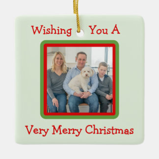 Adorno De Cerámica Handpainted Snowy Winter Trees PHOTO