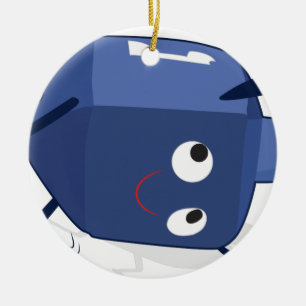 Adorno De Cerámica hannukah de la danza del dreidel