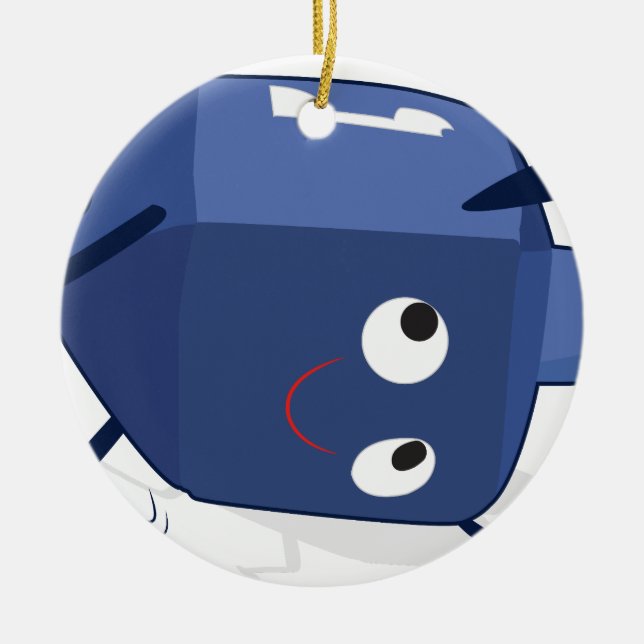 Adorno De Cerámica hannukah de la danza del dreidel (Frente)