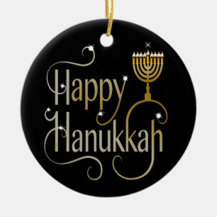 Adorno De Cerámica Hanukkah Ornament