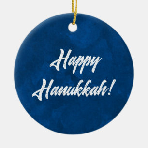 Adorno De Cerámica Hanukkah Watercolor