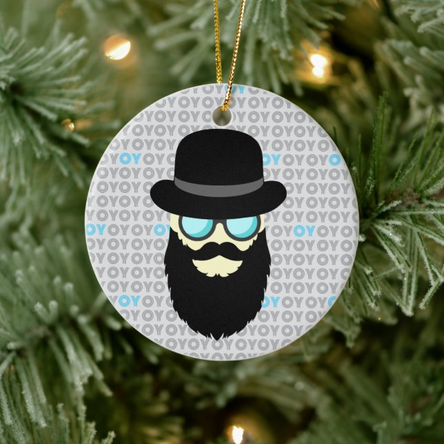 Adorno De Cerámica Hanukkah y Navidades (Árbol)