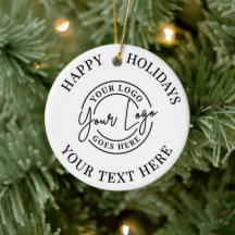Happy Holidays Custom Business Logo