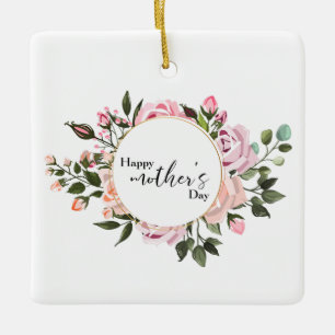 Adorno De Cerámica Happy mother's day Foil Card