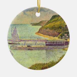 Adorno De Cerámica Harbour Port-en-Bessin High Tide by Georges Seurat