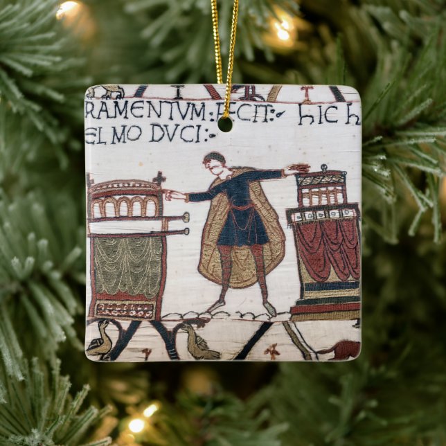 Adorno De Cerámica Harold jurando sobre reliquias sagradas (Árbol)