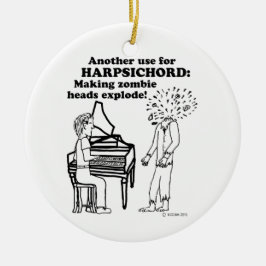 Adorno De Cerámica Harpsichord Zombie Explode