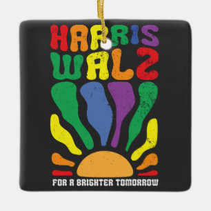 Adorno De Cerámica Harris Waltz por un mañana más brillante Kamala LG