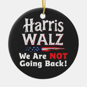 Adorno De Cerámica Harris Walz No vamos a volver a las elecciones 202