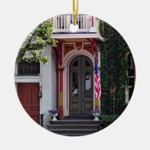 Adorno De Cerámica Harrisburg PA - Puertas verdes y rojas