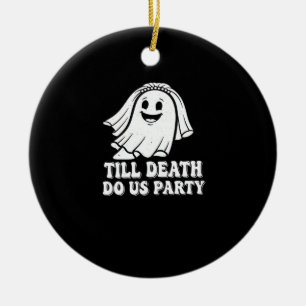 Adorno De Cerámica Hasta que la muerte nos haga el Fiesta clásico