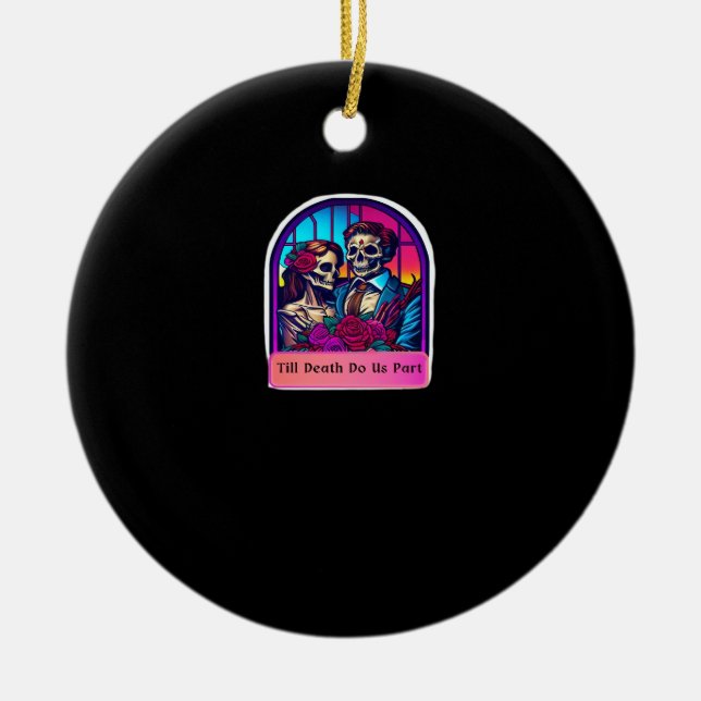 Adorno De Cerámica Hasta que la muerte nos haga lo clásico (Frente)