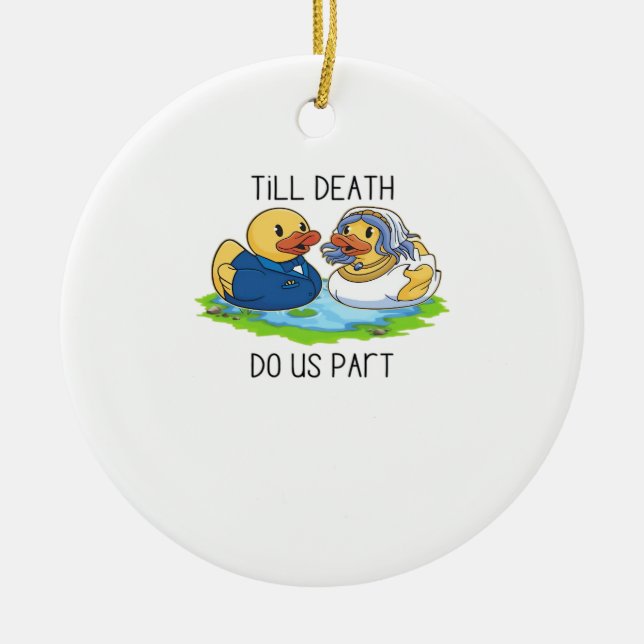 Adorno De Cerámica Hasta que la muerte nos haga parte clásica - Histo (Frente)