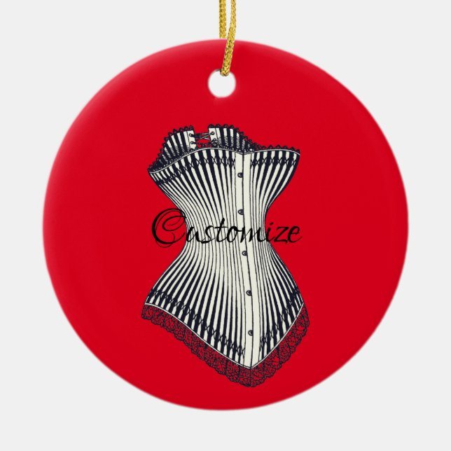 Adorno De Cerámica Haute Couture Corset Thunder_Cove (Frente)